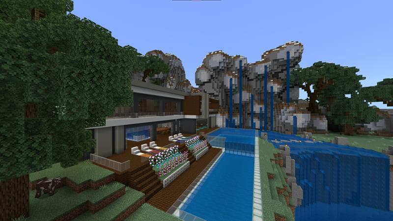 Waterfall Millionaire Mansion