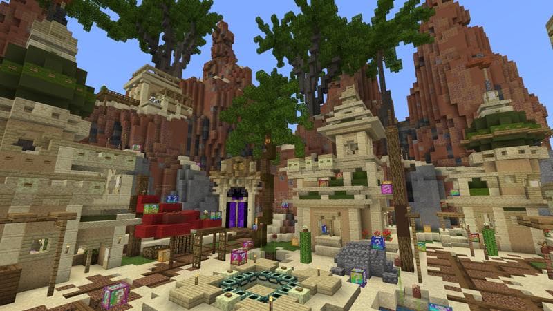 Lucky Skyblock Desert Valley