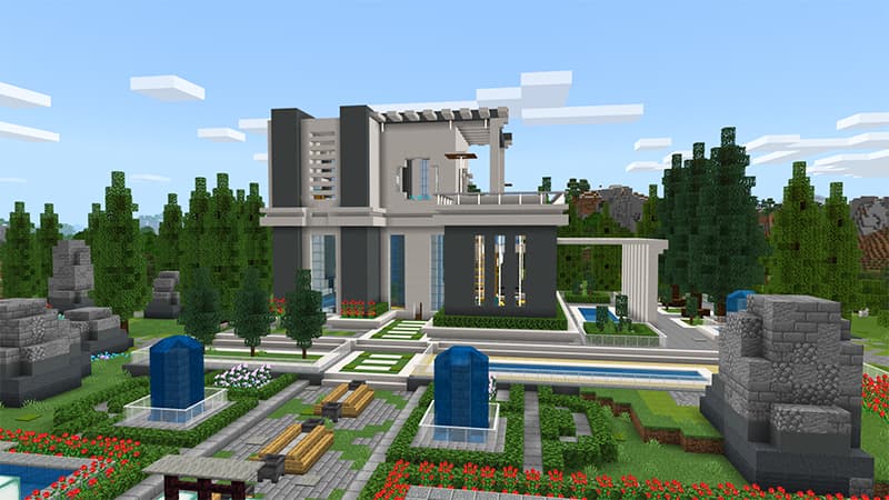 Mansion: Noob vs Pro vs Hacker