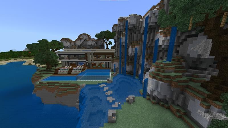 Waterfall Millionaire Mansion