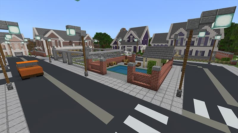 Modern Town and School