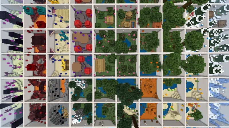 Grid Parkour Biomes