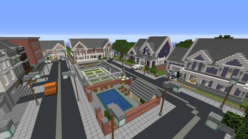 Modern Town and School