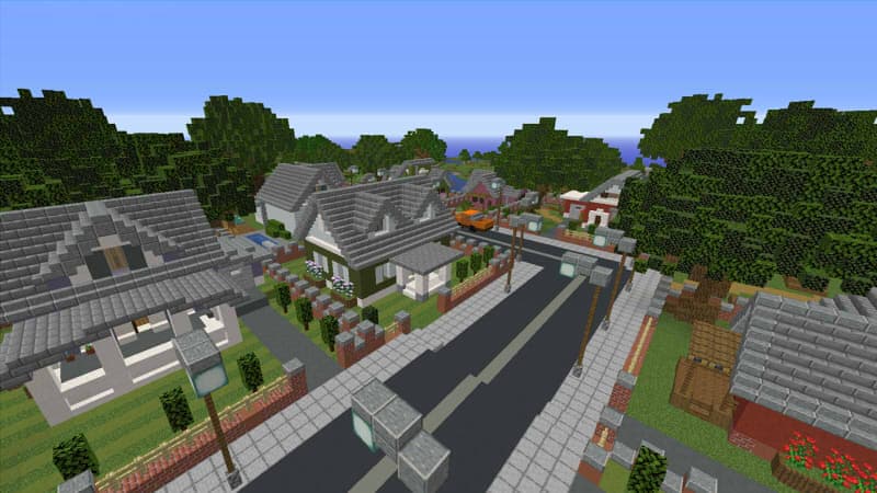 Modern Town and School