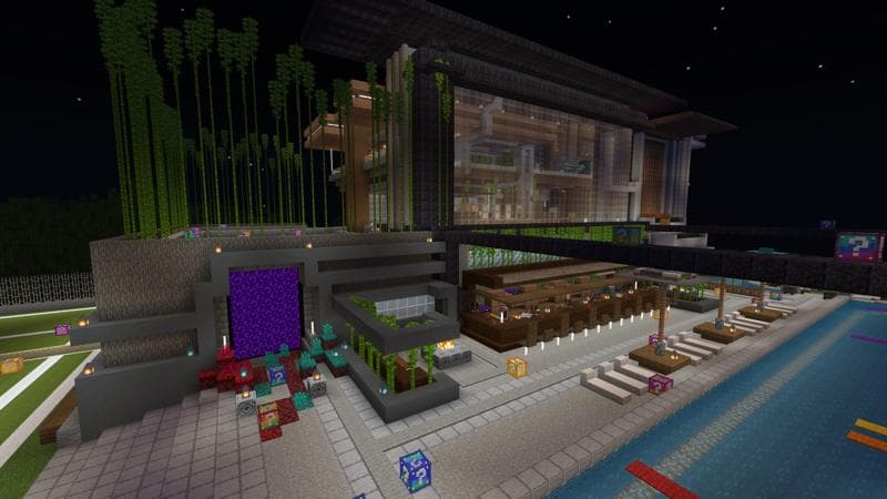 Lucky Skyblock Modern Mansion