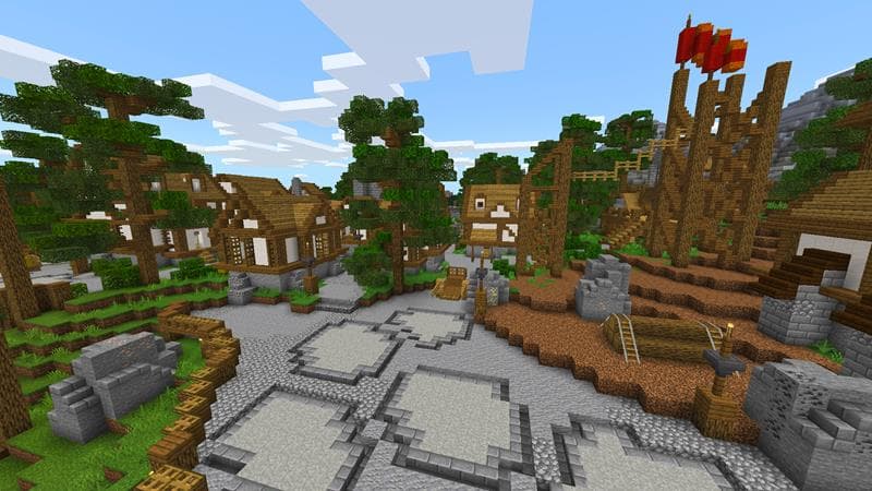 Simple Spawns Mining Village