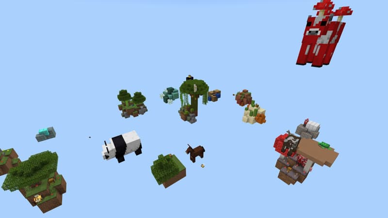 Skyblock Raining Mobs