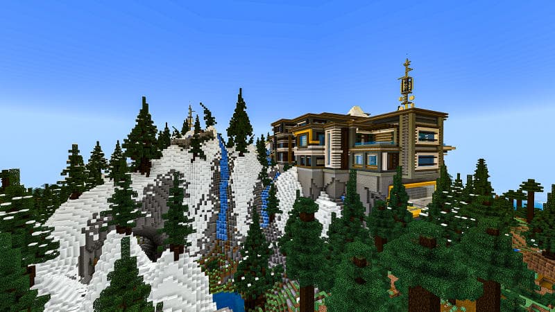 Winter Billionaire Mansion