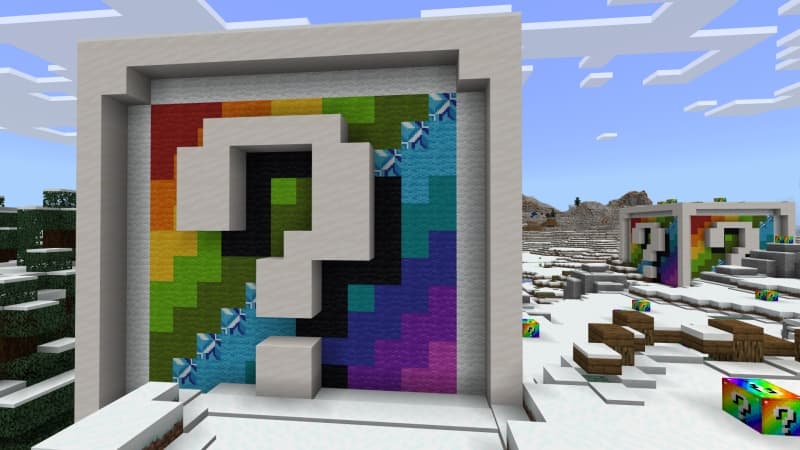 Winter Rainbow Blocks